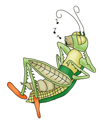 Clip Art Grasshopper. AESOP#39;S FABLES CLIPART
