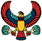 Egyptian Symbol - Falcon Lotus