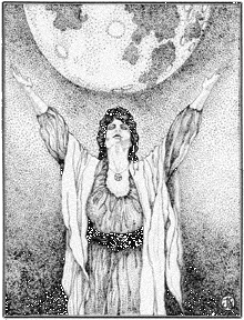 Irish Goddess -  Moon Crone