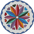 Luck Multicolor Twelve-point Rosette