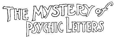 Mystery of Psychic Letters - 1920
